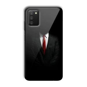 Hitman Customized Printed Glass Back Cover for Samsung Galaxy A03s