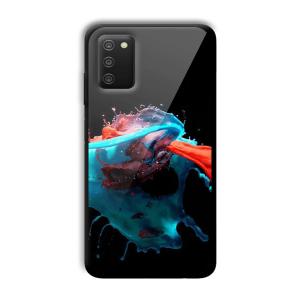 Mix of Colors Customized Printed Glass Back Cover for Samsung Galaxy A03s