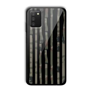 Camo Customized Printed Glass Back Cover for Samsung Galaxy A03s