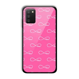 Infinite Love Customized Printed Glass Back Cover for Samsung Galaxy A03s