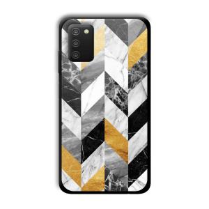 Marble Tiles Customized Printed Glass Back Cover for Samsung Galaxy A03s