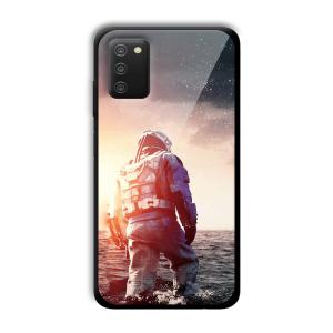 Interstellar Traveller Customized Printed Glass Back Cover for Samsung Galaxy A03s