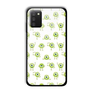 Green Eyes Customized Printed Glass Back Cover for Samsung Galaxy A03s