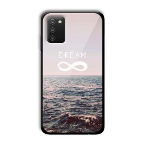 Infinite Dreams Customized Printed Glass Back Cover for Samsung Galaxy A03s