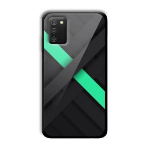 Green Cross Customized Printed Glass Back Cover for Samsung Galaxy A03s