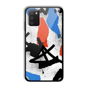 Abstract Graffiti Customized Printed Glass Back Cover for Samsung Galaxy A03s