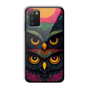 2 Owls Customized Printed Glass Back Cover for Samsung Galaxy A03s