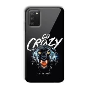 Go Crazy Customized Printed Glass Back Cover for Samsung Galaxy A03s