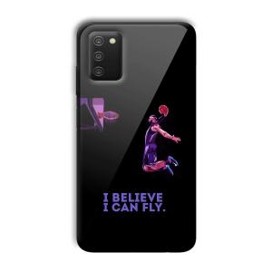 I Believe Customized Printed Glass Back Cover for Samsung Galaxy A03s