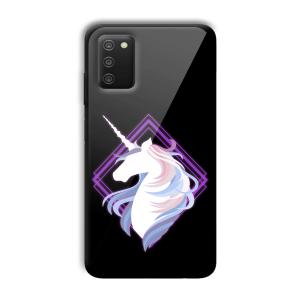 Unicorn Customized Printed Glass Back Cover for Samsung Galaxy A03s