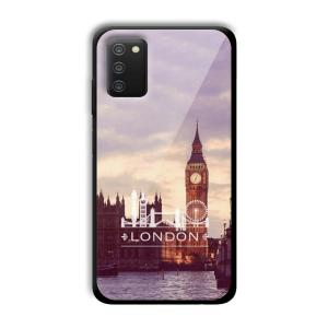 London Customized Printed Glass Back Cover for Samsung Galaxy A03s