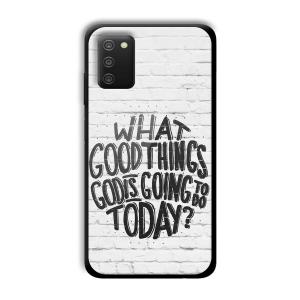 Good Thinks Customized Printed Glass Back Cover for Samsung Galaxy A03s