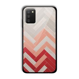 Light Red Customized Printed Glass Back Cover for Samsung Galaxy A03s