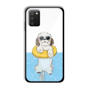 Cool Dog Customized Printed Glass Back Cover for Samsung Galaxy A03s