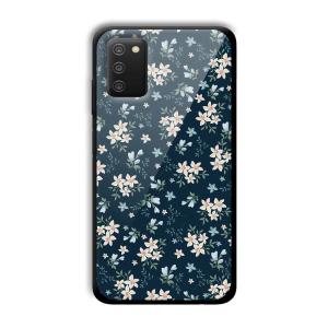 Little Flowers Customized Printed Glass Back Cover for Samsung Galaxy A03s