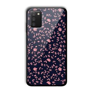 Little Pink Petals Customized Printed Glass Back Cover for Samsung Galaxy A03s