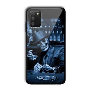 Scary Man Customized Printed Glass Back Cover for Samsung Galaxy A03s