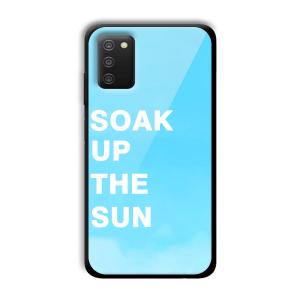 Soak Up The Sun Customized Printed Glass Back Cover for Samsung Galaxy A03s
