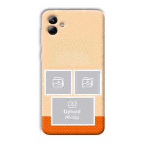 Orange Background Customized Printed Back Cover for Samsung Galaxy A04