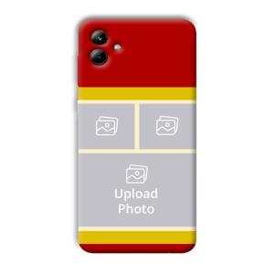 Red Yellow Collage Customized Printed Back Cover for Samsung Galaxy A04