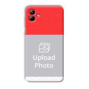 Red White Customized Printed Back Cover for Samsung Galaxy A04