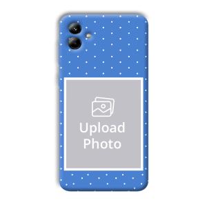 Sky Blue White Customized Printed Back Cover for Samsung Galaxy A04