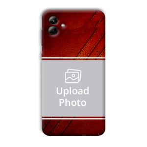 Solid Red Customized Printed Back Cover for Samsung Galaxy A04