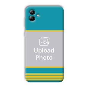Yellow Blue Design Customized Printed Back Cover for Samsung Galaxy A04