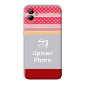 Red Pink Design Customized Printed Back Cover for Samsung Galaxy A04