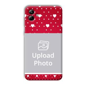 White Hearts Customized Printed Back Cover for Samsung Galaxy A04