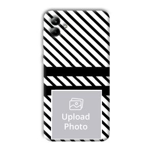 White Black Customized Printed Back Cover for Samsung Galaxy A04