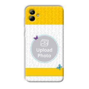 Butterflies & Yellow Customized Printed Back Cover for Samsung Galaxy A04