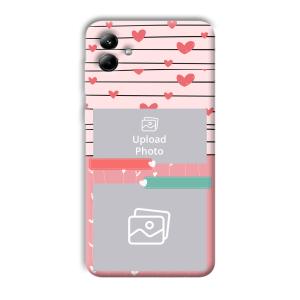 Pink Hearts Customized Printed Back Cover for Samsung Galaxy A04