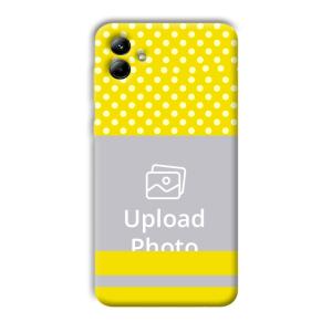 White & Yellow Customized Printed Back Cover for Samsung Galaxy A04