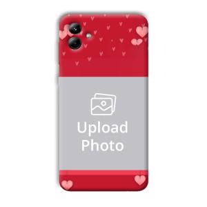 Red Pink  Customized Printed Back Cover for Samsung Galaxy A04