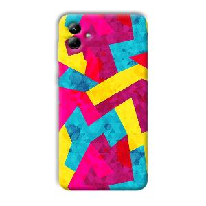Pink Yellow Pattern Phone Customized Printed Back Cover for Samsung Galaxy A04