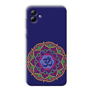 Blue Om Design Phone Customized Printed Back Cover for Samsung Galaxy A04