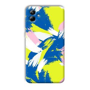 Blue White Pattern Phone Customized Printed Back Cover for Samsung Galaxy A04