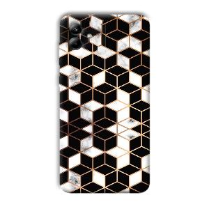 Black Cubes Phone Customized Printed Back Cover for Samsung Galaxy A04