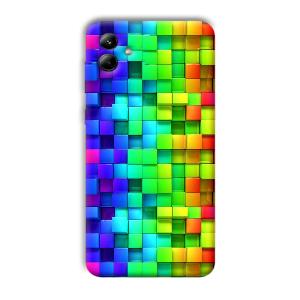 Square Blocks Phone Customized Printed Back Cover for Samsung Galaxy A04