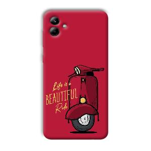 Life is Beautiful  Phone Customized Printed Back Cover for Samsung Galaxy A04