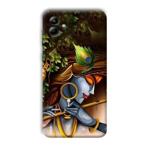 Krishna & Flute Phone Customized Printed Back Cover for Samsung Galaxy A04