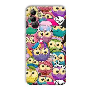 Colorful Owls Phone Customized Printed Back Cover for Samsung Galaxy A04