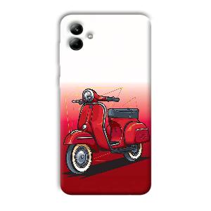 Red Scooter Phone Customized Printed Back Cover for Samsung Galaxy A04