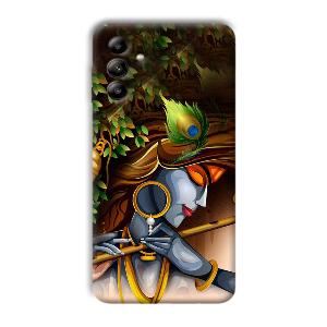 Krishna & Flute Phone Customized Printed Back Cover for Samsung Galaxy A04s
