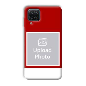 Red & White Customized Printed Back Cover for Samsung Galaxy A12