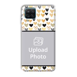 Small Hearts Customized Printed Back Cover for Samsung Galaxy A12