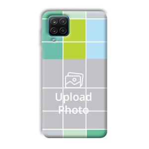 Grid Customized Printed Back Cover for Samsung Galaxy A12