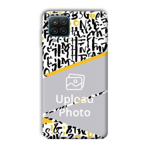 Letters Customized Printed Back Cover for Samsung Galaxy A12