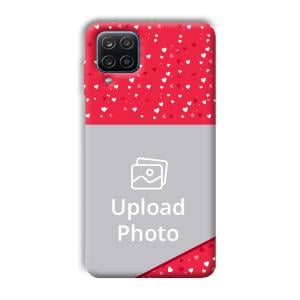 Dark Pink Customized Printed Back Cover for Samsung Galaxy A12